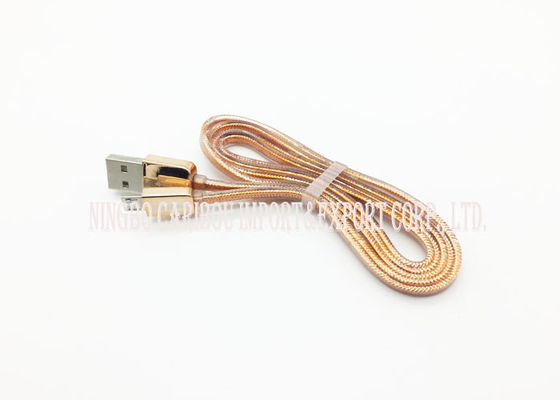 Дизайн цепи золота верхнего сегмента кабеля данным по золота быстрый поручая с микро- соединителем УСБ